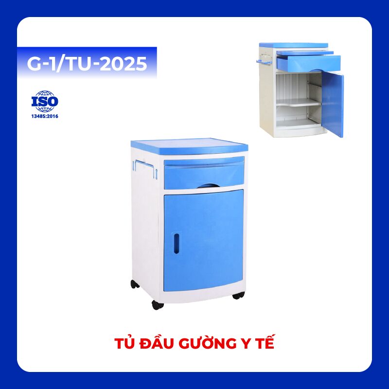 G-1/TU-2025 - Tủ Đầu Giường Y TếG-1/TU-2025 - Tủ Đầu Giường Y Tế