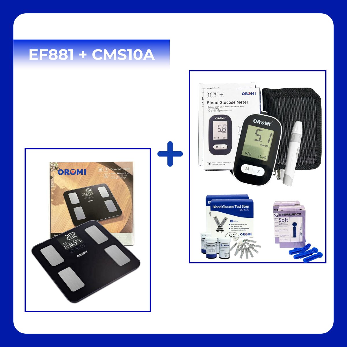 EF881 - Cân Sức Khỏe Điện Tử Thông Minh Đo Chỉ Số Cơ ThểEF881 - Cân Sức Khỏe Điện Tử Thông Minh Đo Chỉ Số Cơ Thể