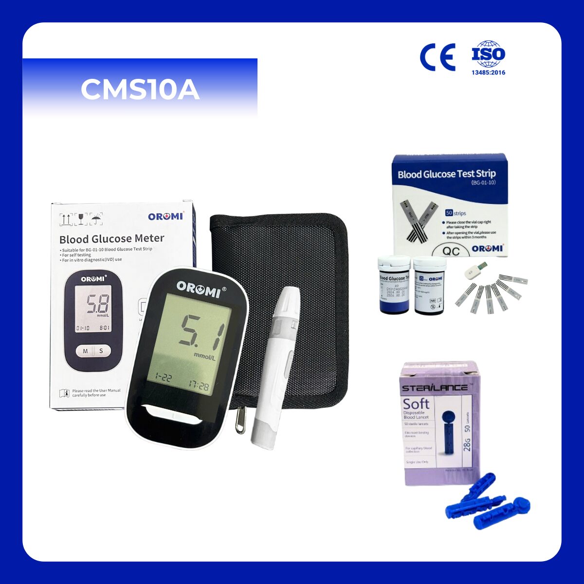 CMS10A - Máy Đo Đường Huyết | Bảo hành trọn đờiCMS10A - Máy Đo Đường Huyết | Bảo hành trọn đời