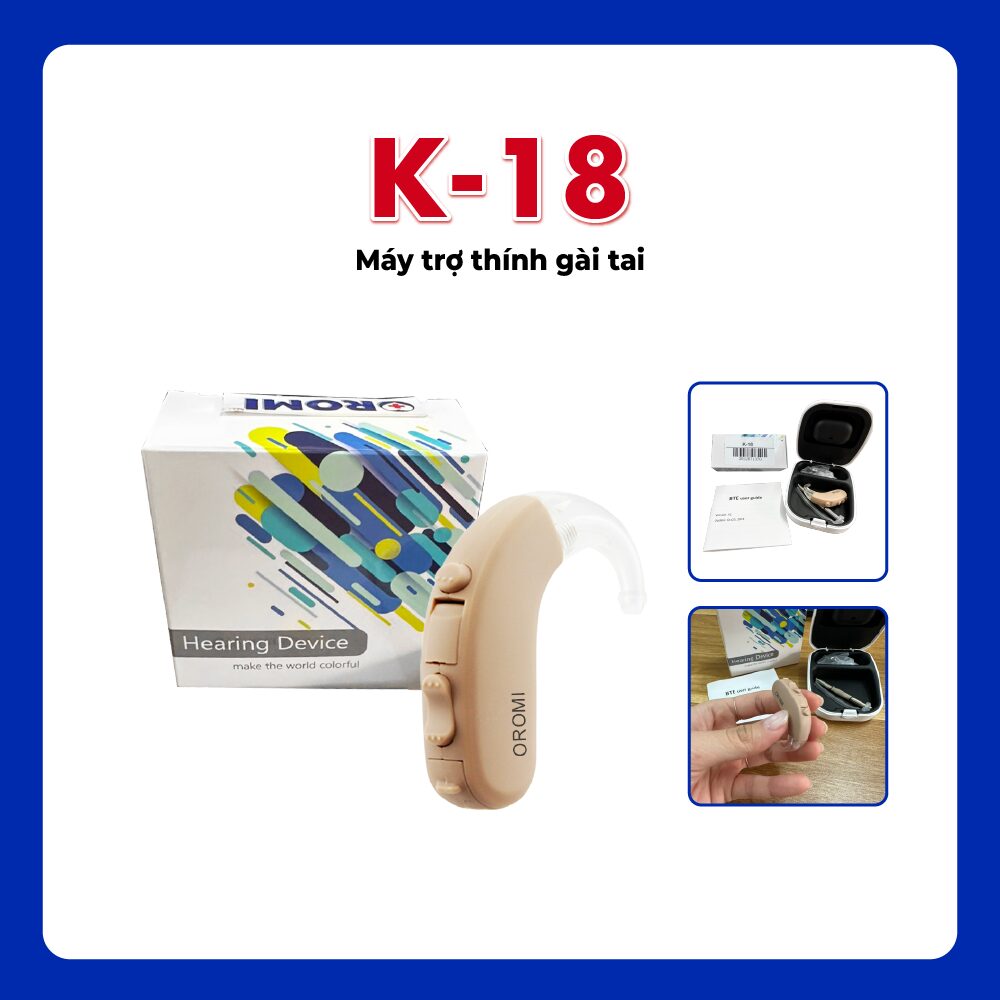 K-18 - Máy Trợ Thính Gài TaiK-18 - Máy Trợ Thính Gài Tai