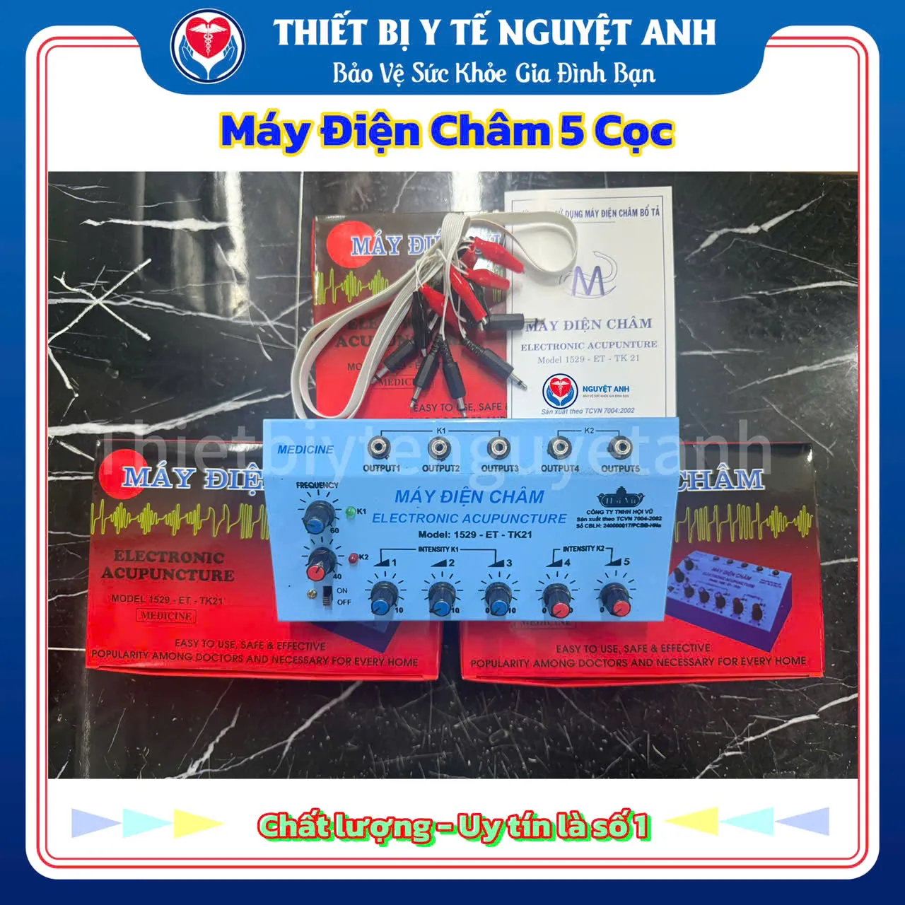 Máy điện châm 5 cọc Electronic Acupuncture 1529-ET-TK21