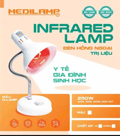 Đèn Hồng Ngoại MEDILAMP TNE Kèm Bóng Đèn 250w