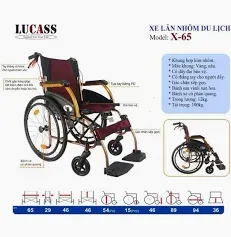 Xe Lăn nhôm du lịch Lucass X-65 (V-65)