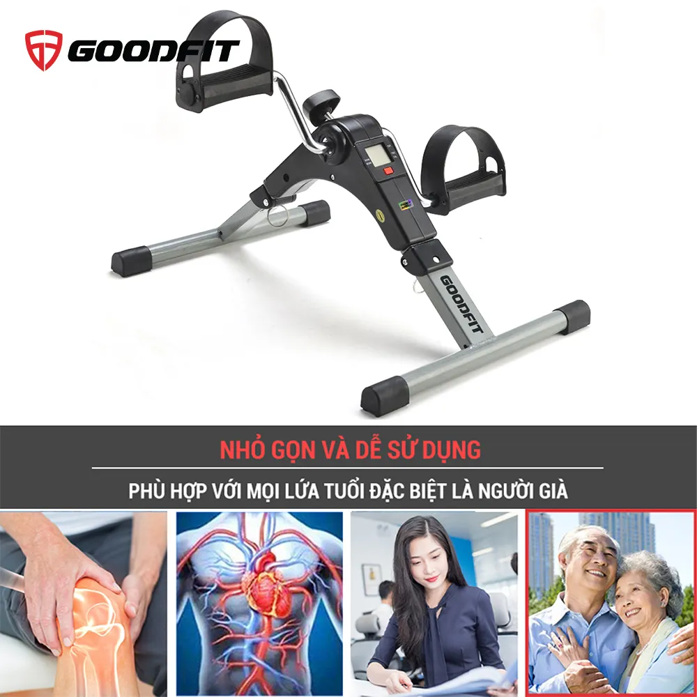 Xe đạp thể dục mini tại nhà gấp gọn GoodFit GF002MB