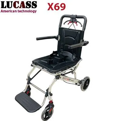 Xe Lăn Du Lịch Lucass X69 - Xe Đẩy Tay Bánh Nhỏ Cao Cấp